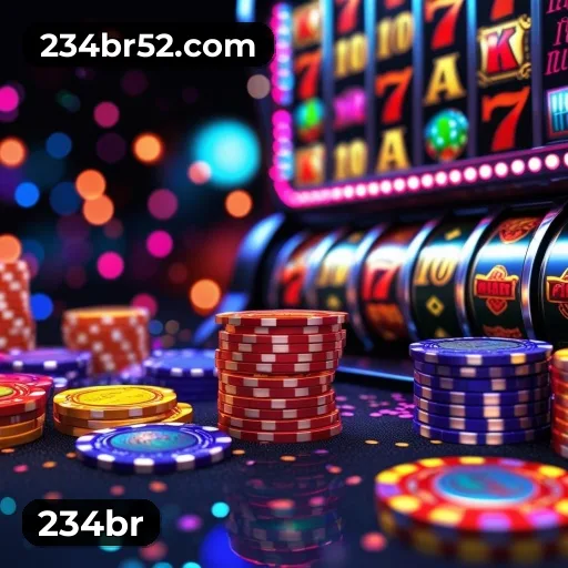 App 234br para iOS e Android — interface mobile, login biométrico e PIX integrado